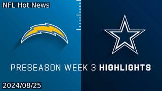 Chargers vs Cowboys highlights  Preseason Week 3 [upl. by Yvad]