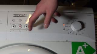 Pro Action A105QW Washing Machine  All programs and options [upl. by Belden]