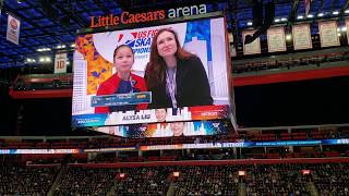 Alysa Liu Reaction to FS Score 2019 US Figure Skating Championships [upl. by Nitsud]