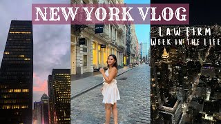 Law Firm Life week in the life of a summer associate  New York Vlog [upl. by Elyak]