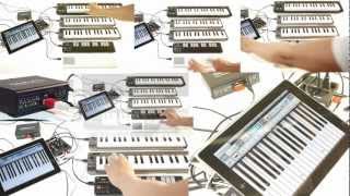 iConnectMIDI Multiple Keyboards and an iPad [upl. by Eillil]