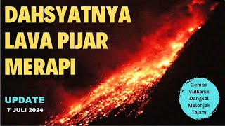 Merapi Erupsi 7 Juli 2024 Vulkanik Dangkal Melonjak Tajam [upl. by Llebyram101]