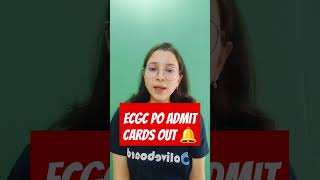 ECGC PO Admit Cards Out 🔔 ecgcpoadmitcard2024 ecgcpo2024 [upl. by Ardelia]