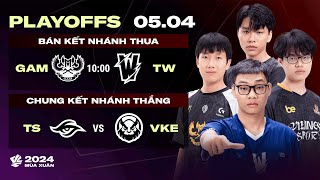 HIGHLIGHT  VKE vs GAM  VCS 2024 MÙA XUÂN  Vòng Playoffs  03042024 [upl. by Moule]