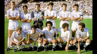 1985  1986 Primera Liga de la Quinta del Buitre Fichaje de Hugo 2ª Copa de la UEFA REAL MADRID [upl. by Gainer]