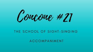 Concone 21 Accompaniment [upl. by Brian]