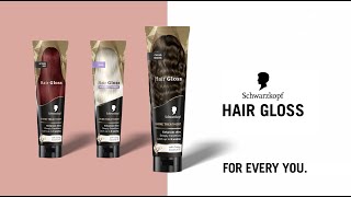 Schwarzkopf Hair Gloss  Djupt återfuktande och ger en strålande lyster [upl. by Nennek]