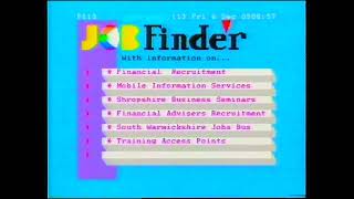 720p50p ITV Central  Jobfinder  5th December 1991 early hours of 6th  Part 2 of 4 [upl. by Vallie]