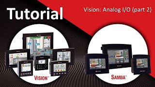 Analog IO part 2 Vision PLC  HMI Programmable Controllers [upl. by Derriey]