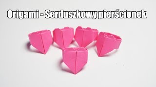 Origami  Serduszkowy pierścionek [upl. by Hebrew]