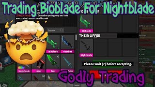 I TRADED BIOBLADE FOR NIGHTBLADE MM2 [upl. by Blatman]