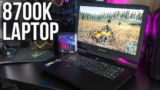 8700K in a Laptop Metabox P870TMG Gaming Laptop Reviews  Benchmarks [upl. by Atined]