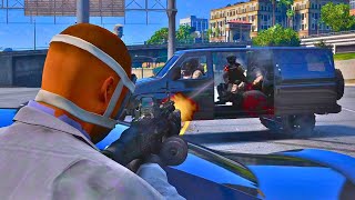 🔫 Fleeca Bank Robbery 2  Six Star Chase Pt19 RDE 40 gta5mods [upl. by Mlehliw775]