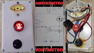 veja como montar um painel de teste portátil com voltímetro e amperímetro digital de alta precisão [upl. by Kelsey266]