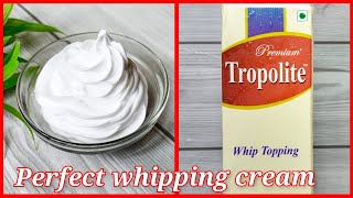 whipping cream recipeকেক ডেকোরেশনের জন্য পারফেক্ট ক্রিমtropolite whipping cream recipe [upl. by Irahc]