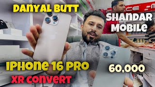 Free iphone 16 pro amp 15 pro XR convert  shandarmobilejhelum Danyal butt brand [upl. by Aicekat659]