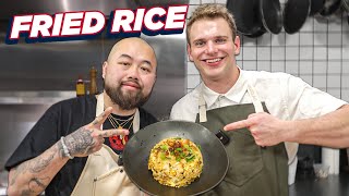 Cooking Fried Rice with Chicagos Top Chinese Chef  Whats For Lunch [upl. by Adnilg]