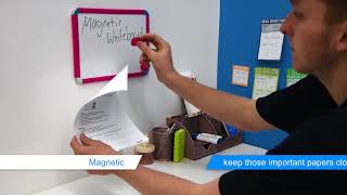 A4 Magnetic Whiteboard with magnets [upl. by Odnomor926]