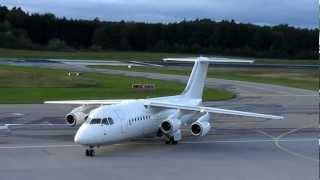 WDL Avation BAE 146 DAMGL and Ju52 at Friedrichshafen Airport HD [upl. by Werbel]