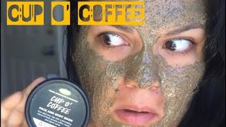 LUSH Cup O Coffee Face Mask First Impression [upl. by Romito900]