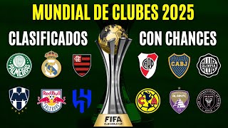 MUNDIAL DE CLUBES los CLASIFICADOS y los que siguen con chances [upl. by Griswold]