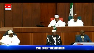 Senate President Welcomes Pres Buhari To The Joint Session 221215 [upl. by Arte]