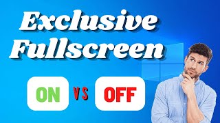 Exclusive Fullscreen On vs Off exclusivefullscreen fullscreenoptimization [upl. by Telrahc821]