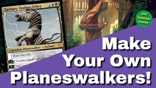 Make Your Own Planeswalkers  Magic Set Editor  MTG Design  Custom Cards 47 [upl. by Lemuela]