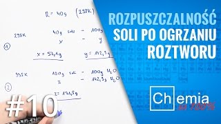 Matura z chemii Jak obliczyć ile soli można DODATKOWO ROZPUŚCIĆ po ogrzaniu rru Zadanie Dnia 10 [upl. by Hsirrap]