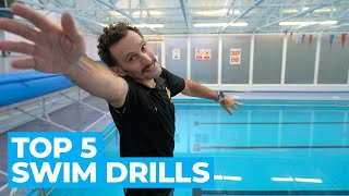 Top 5 Swim Drills For Triathletes  Triathlon Training Tips [upl. by Eyram962]