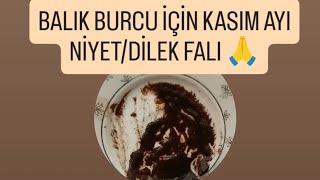 BALIK BURCU İÇİN KASIM AYINA ÖZEL NİYETDİLEK FALI 🙏balıkburcu kahvefalı dilekfali fal [upl. by Siuqaj]