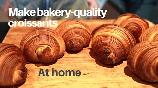 Make bakeryquality croissants at home using plain flour [upl. by Murtha349]