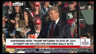 FULL VIDEO Donald Trump Rally In Butler Pennsylvania Special Guest Elon Musk  October 5 2024 [upl. by Eittik636]