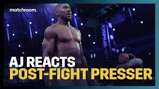 PostFight Press Conference Anthony Joshua and Eddie Hearn After Usyk defeat [upl. by Madonna]