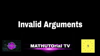 L15 Invalid Arguments [upl. by Ielhsa]