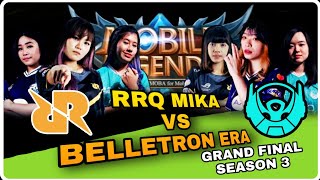 RRQ MIKA VS BELLETRON ERA  GRAND FINAL WOMEN STAR LEAGUE SEASON 3 [upl. by Analla]