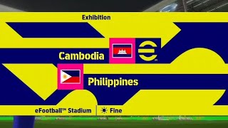 Cambodia Vs Philippines AFC Asian Cup U17 eFootball 25 SOPHEAP HP Gaming 2425 [upl. by Eiclud538]