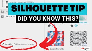 Silhouette Tip Working Offline Message [upl. by Curren86]
