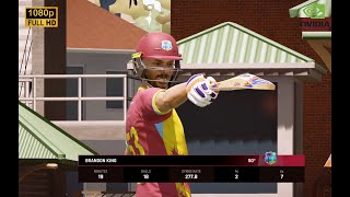 WI vs ENG  T10 Cricket  PC HD gameplay cricket24 [upl. by Amehsyt]