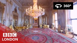 360° Video Buckingham Palace Tour  BBC London [upl. by Yanrahs522]