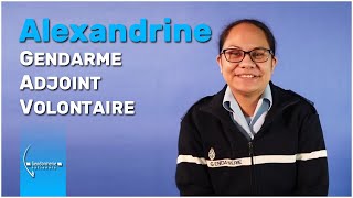 Découvrez le portrait dAlexandrine gendarme adjoint volontaire [upl. by Notyap]