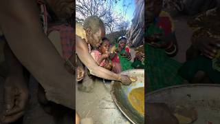 The hundredyearold hunter and his daughterhadzabetribe africa tanzania food dinner [upl. by Ydde278]