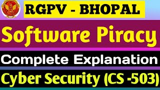 Software Piracy  What is Software Piracy  Cyber Security [upl. by Allister]