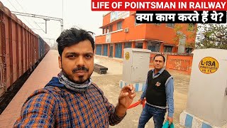 Life Of Pointsman in Railway  क्या काम होता है एक पॉइंटमैन का रेलवे में  RAILWAY POINTSMAN [upl. by Eadith]