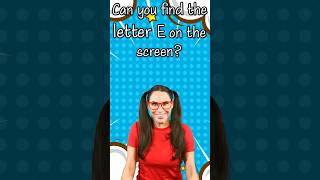 Can you find the letter E on the screen Spotting letters for Kids shorts letters alphabet [upl. by Ayotahc]