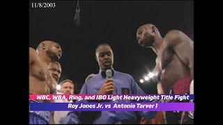 Roy Jones Jr vs Antonio Tarver I [upl. by Gerrard]