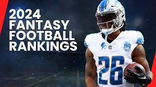 2024 Fantasy Football Running Back Rankings  Top 5 RBs to Draft [upl. by Rfinnej649]