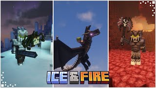 Ice amp Fire Minecraft Mod Showcase  Mythical Creatures Dragons amp Weapons  Forge 120119 [upl. by Christa]