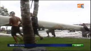 CYCLONE OLI TAHITI BORA BORA MAUPITI 422010 FRANCE3 BLOGPARFAIT [upl. by Eugenides]