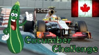 F1 2012 Career Mode Part 7 Canada Cucumber Challenge [upl. by Ahtrim516]